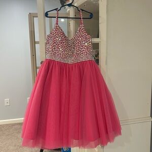 Pink cocktail dress